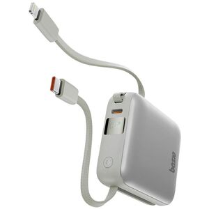 PowerBank 3w1 Bazic Fusion Mini 10000mAh καλώδιο USB-C/Lightning γκρι