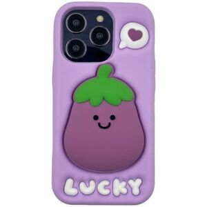 ETUI CASE 3D BAKŁAŻAN Z UCHWYTEM IPHONE 13 PRO standard