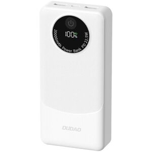 Dudao K12 powerbank 10000mAh 22.5 Watt Hvid