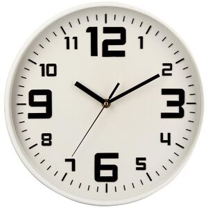 CLOCK ELIAN WHITE PLASTIC D30CM