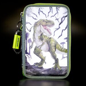 Dino World REFLECTOR - Triple pencil case