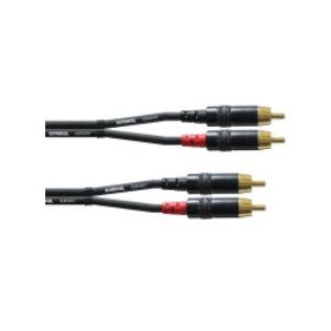 Cordial 2 x RCA male - 2 x RCA male cable, 6 m