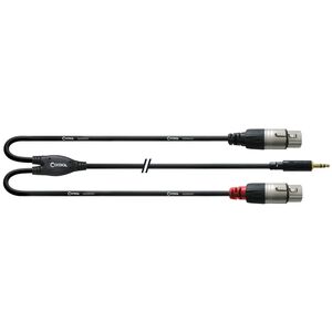 Cordial -Y-cable, 3.5mm - 2 x XLR female, 1.8 m