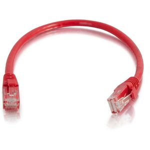 C2G 3m Cat6 Booted Unshielded (UTP) Network Patch Cable - Red, 3 m, Cat6, U/UTP (UTP), RJ-45, RJ-45, Red