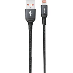 Kabel Dudao 3A 30W L3SL USB-A - Lightning w oplocie 1,2m - czarny