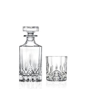 WHISKEY GLASSES AND GARAFE SET 6 PCS. OP