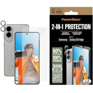 Προστατευτικό σετ PanzerGlass Hoops+UWF 2σε1 Γυαλί+Φακός για Samsung Galaxy S25 Edge