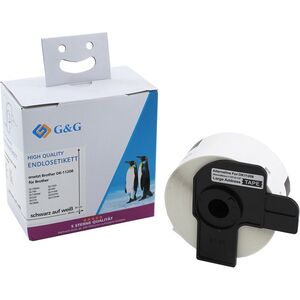G&G Etiketten 38mm x 90mm sw-ws Komp. m. Brother DK-11208