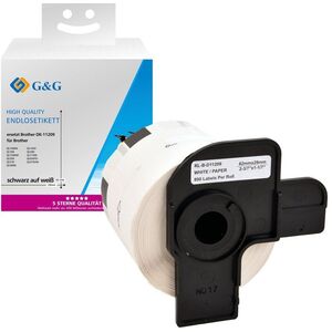 G&G Etiketten 29mm x 62mm sw-ws Komp. m. Brother DK-11209