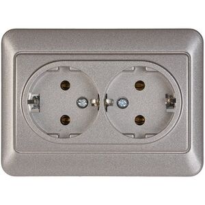 DOUBLE SCHUK SOCKET OUTL MET RP16-021