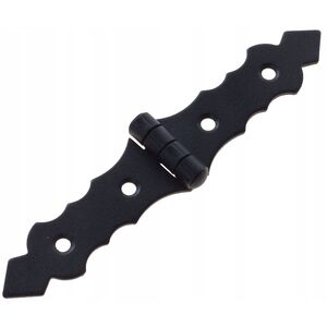 GATE HINGE DEC ZOF200 200X34X2.0 BLACK