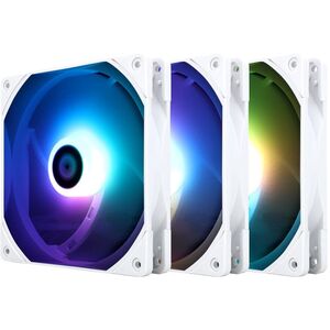 Thermalright TL-C14W-S X3 PWM ARGB Baltas 3vnt. (140mm) (Juodi) Ventiliatoriai