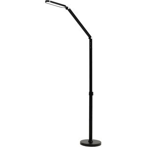 LED floor lamp G.LUX GD-UGNES-F, 9W, 3000-5000K, 800lm, dimmable, black color, 140cm