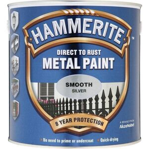 PAINT HAMMERITE SILVER SATIN 750ML