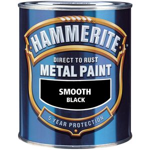 PAINT HAMMERITE BLACK SATIN750ML
