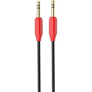 Kabel Hoco Jack 3.5mm - Jack 3.5mm 1m czerwony (6957531079293)