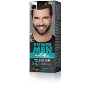 JOANNA Power Men Toner odsiwiający 02 Dark brown 80 g