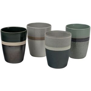 1x4 Bredemeijer Κούπες Sven 200ml Κούπες Πέτρινα Σκεύη Ρίγες 147080