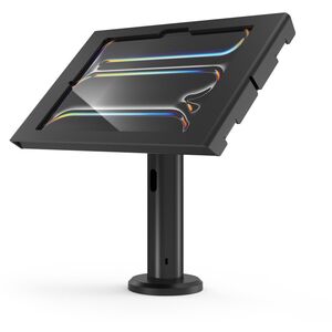 Compulocks iPad Pro M4 11" (2024), Apex Enclosure Tilting Stand 8" - Befestigungskit (Gehause, Aufstellung) - freiliegende Front-/Ruckkamera und Sensoren - fur Tablett - verriegelbar - Metall - Schwarz - Bildschirmgrosse: 27.9 cm (11") - fur Apple 11