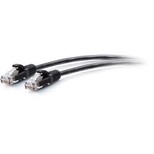 C2G 10ft (3m) Cat6a Snagless Unshielded (UTP) Slim Ethernet Network Patch Cable - Black - Patch-Kabel - RJ-45 (M) zu RJ-45 (M) - 3 m - 4.8 mm - UTP - CAT 6a - geformt, ohne Haken - Schwarz