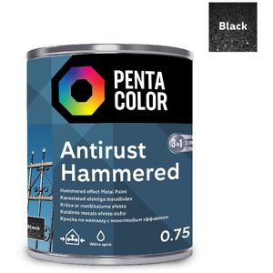 PAINT PENTAC ANTIRUST HAMMERED BLK 750ML