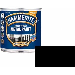 PAINT HAMMERITE BLACK SATIN 250ML