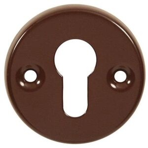 DOOR CYLINDER KEY PLATE BROWN, 100