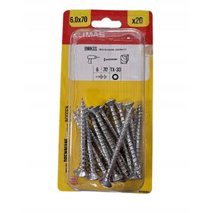 WOOD SCREWS REG TORXWKSS 6.0X70 20PCS
