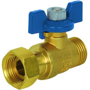 MINI BALL VALVE 1/2 SWIVEL NUTX1/2 BLU