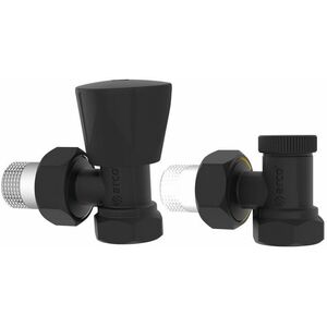 SET OF BLACK TOWELDRYER VALVES 1/2