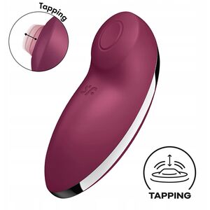 SATISFYER_Tap &amp| Climax 2 διεγέρτης κλειτορίδας με πίεση Red
