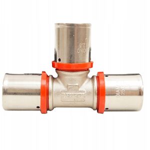 Diamond trójnik zaprasowywany potrójny PEX-AL-PEX z mosiądzu 25x25x25 FZZ-009.25X25X25.T-3