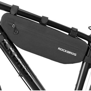 Wodoodporna torba rowerowa mocowana na rzepy pod ramę 3L czarna ROCKBROS
