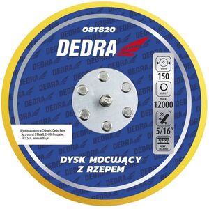 Δίσκος στερέωσης με βέλκρο 150mm για έκκεντρες γυαλιστικές μηχανές