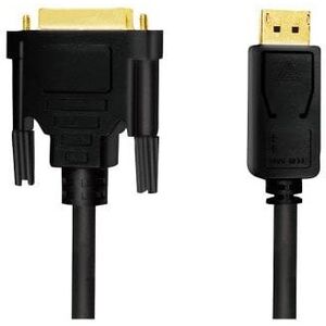 Καλώδιο M-CAB DP 1.2 σε DVI 5M Μαύρο M/M Χρυσό 1080 60HZ