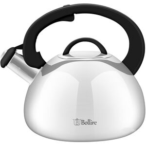 BOLLIRE whistling kettle, silver, 2.5 l