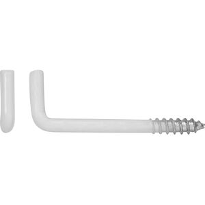 SCREW HOOK 50X3,8X24X17 WHITE/ 4PCS