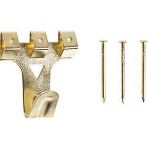 PICTURE HOOK PLAT 4/3 HOLES 35X31/5PCS