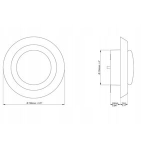 DIFFUSER WITH MOUNTING SPRINGS D125