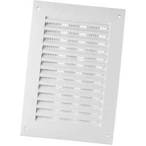 GRILLE PLASTIC ADJUSTABLE 250X170, WHITE
