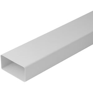 VENTILATION DUCT 110X55MM 1M ABS WHITE