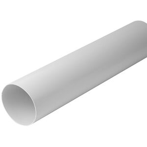 VENTILATION DUCT 100MM 0,5M WHITE PLAST