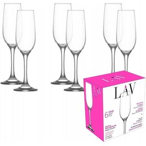 GLASS CHAMPANGE LV-FAM539F FAME215ML6PCS