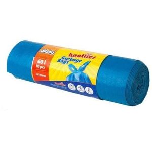GARBAGE BAGS PLASTA KNOTIES 60L 10PCS