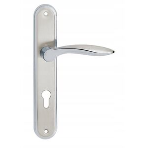 VB7YC DOOR HANDLE BLANKA 72MM CYL SAT CP