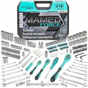 Σετ εργαλείων 218 τεμ. 1/4", 3/8" και 1/2" (4-32mm) (εξάγωνο)