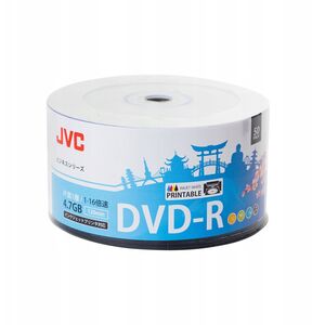 JVC DVD-R 4,7GB 6X INKJET WHITE PRINTABLE SP*50 70771BJCK0001
