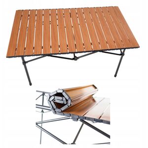 ΠΤΥΣΣΟΜΕΝΟ ΤΡΑΠΕΖΙ ΚΑΜΠΙΝΓΚ PLATINET, ΑΝΑΔΙΠΛΟΥΜΕΝΗ ΕΠΙΦΑΝΕΙΑ, 93X54X50 CM, ΞΥΛΙΝΟ ΧΡΩΜΑ, ΜΑΥΡΑ ΠΟΔΙΑ [45963]