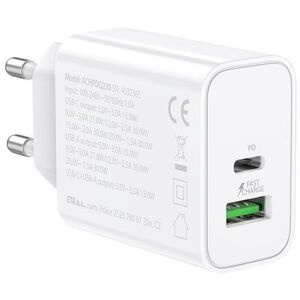 Φορτιστής USB Gogen ACHPDQ230W PD 30W 15V C+A λευκό