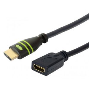 TECHLY HDMI Υψηλής Ταχύτητας Καλώδιο Προέκτασης 3m μαύρο με Ethernet 4K 30Hz 19 ακίδων HDMI Αρσενικό σε 19 ακίδων HDMI Θηλυκό με Χρυσή Επαφή